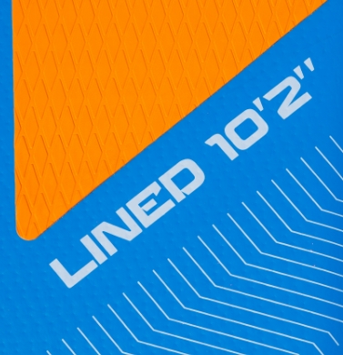 fins lined paddleboard